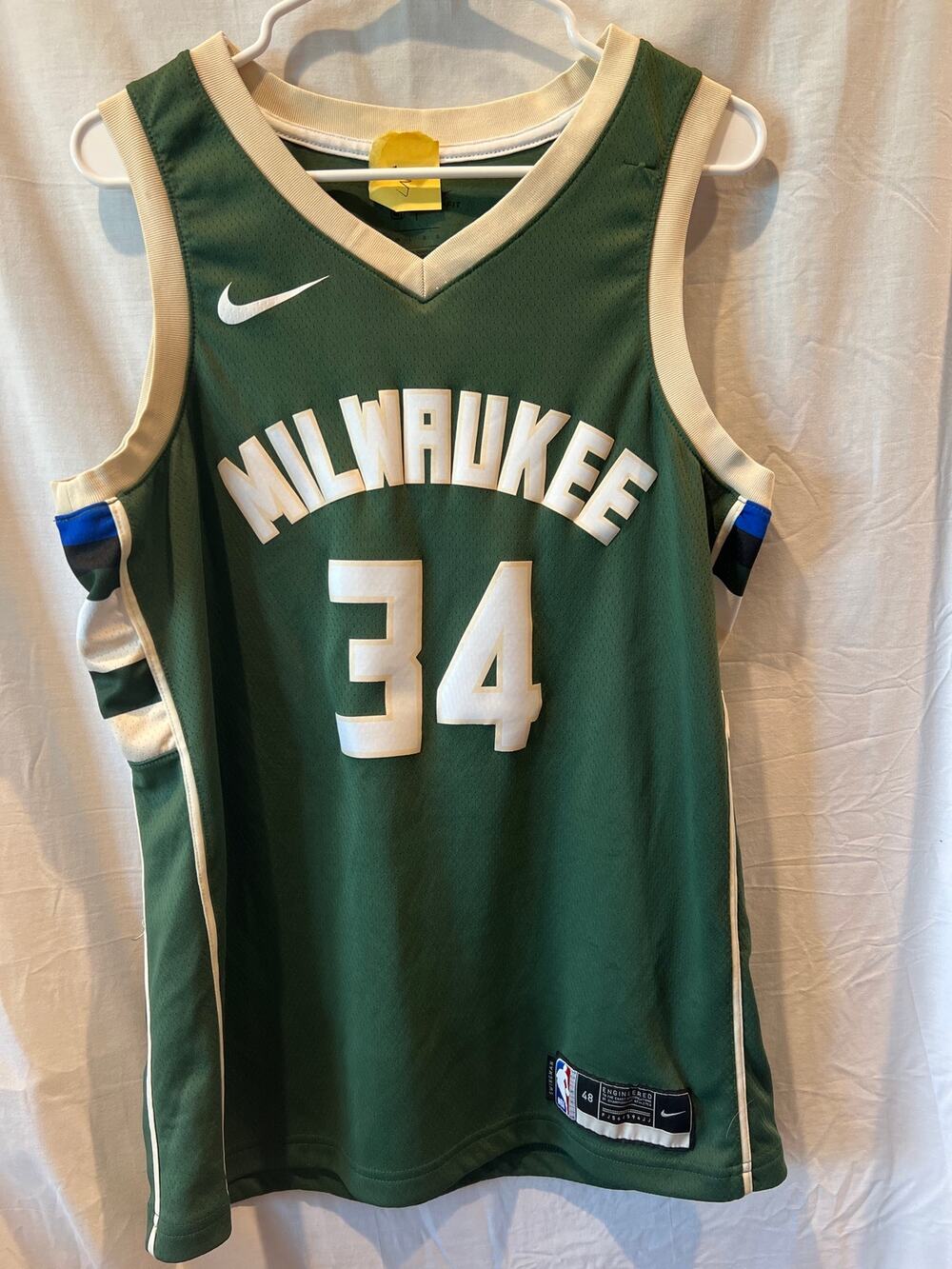 Large Giannis Antetokounmpo Milwaukee Bucks Nike Icon Edition Swingman Jersey